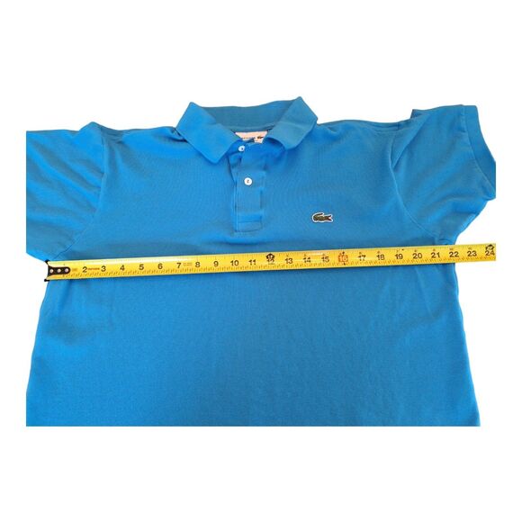 Lacoste L1212 PETIT PIQUÉ COTTON POLO Classic Fit Mens Blue Shirt L XL Not Worn - Picture 4 of 8